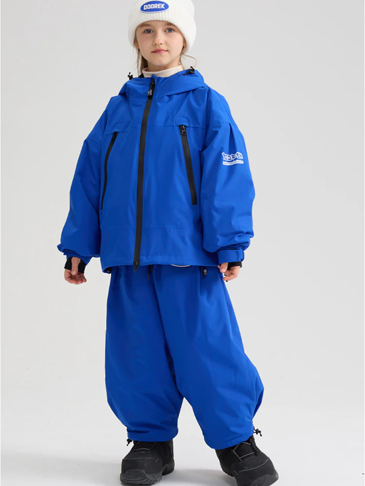 Doorek Kids Unisex Rabbit Ears Baggy Snowboard Suits - Image 2