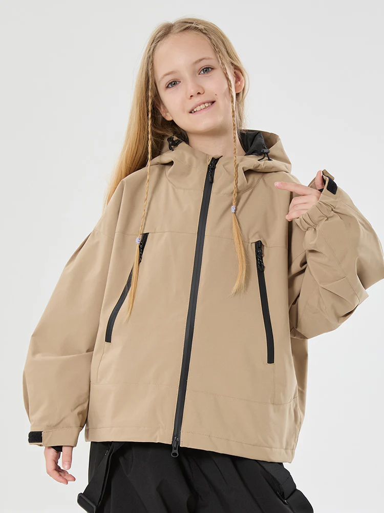 Girls Snow Hopper Bunny Ear Hooded Waterproof Thermal Snow Jacket - Image 6