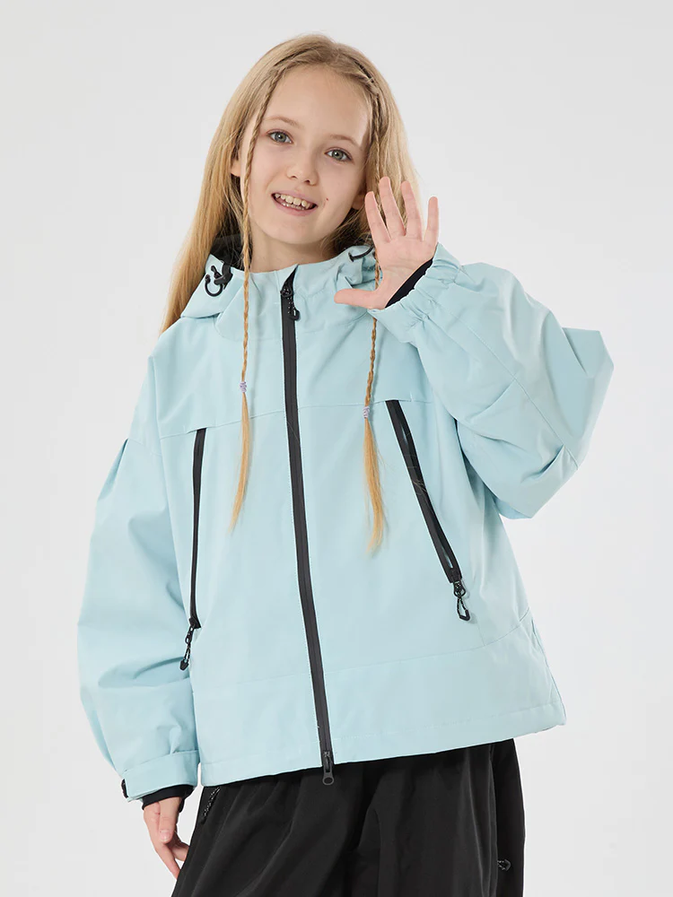 Girls Snow Hopper Bunny Ear Hooded Waterproof Thermal Snow Jacket - Image 7