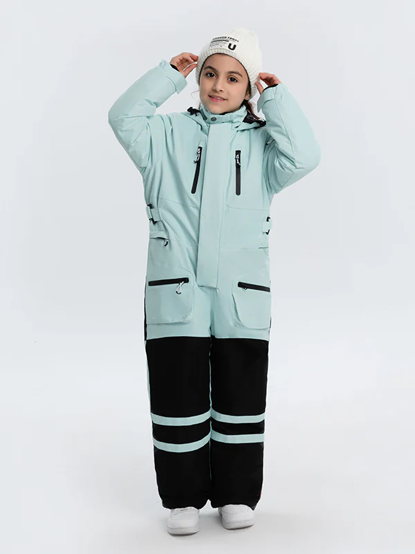 Kid's Unisex Arctic Queen Stylish One Piece Snowboard Ski Snowsuits