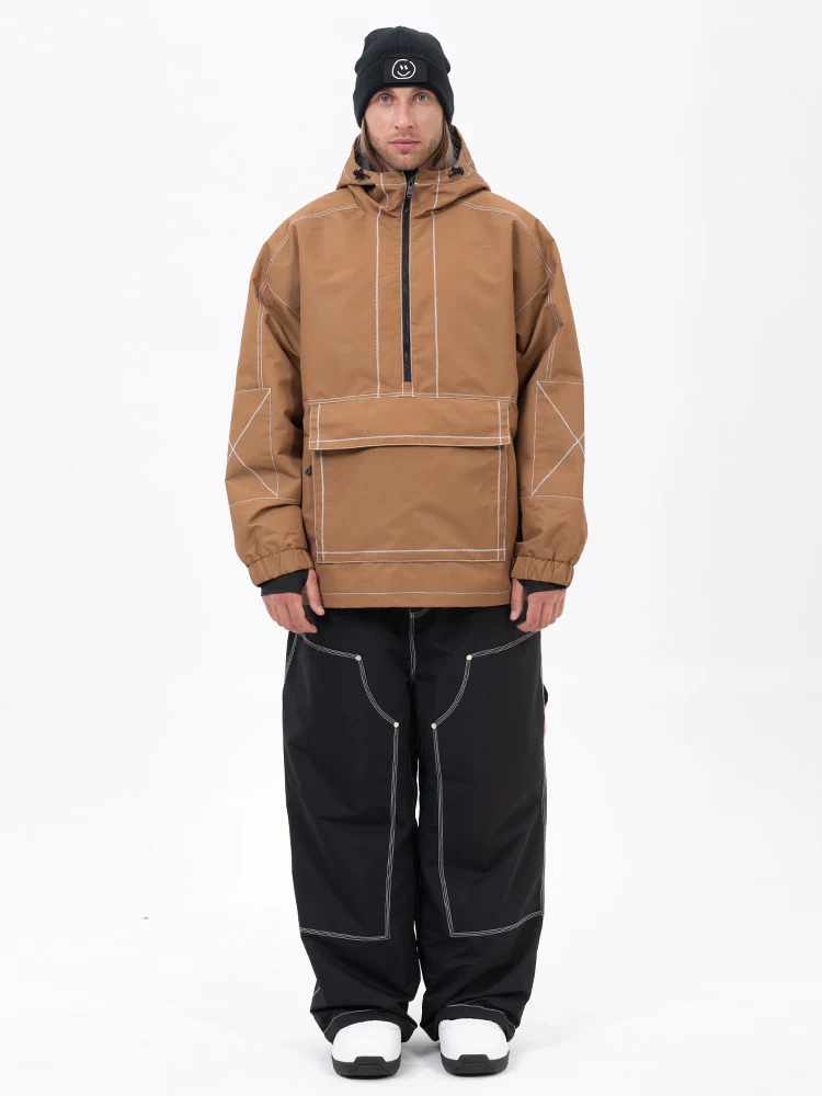 Men’s Mountain Vibe Pullover Jacket & Urban Freerider Baggy Snow Pants Set - Image 12