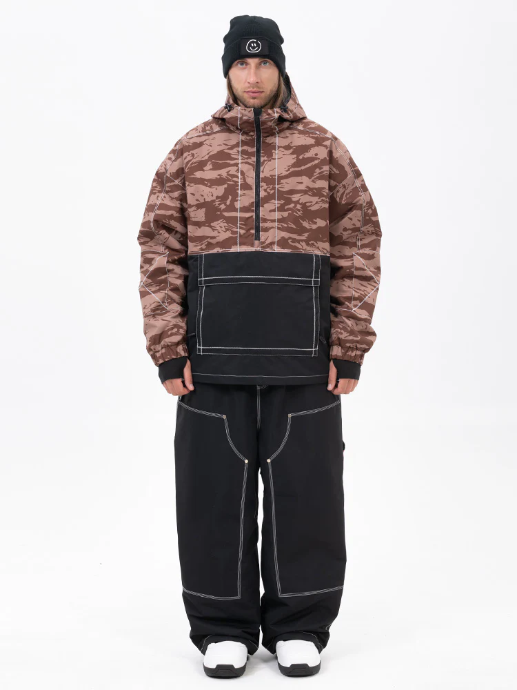Men’s Mountain Vibe Pullover Jacket & Urban Freerider Baggy Snow Pants Set - Image 4