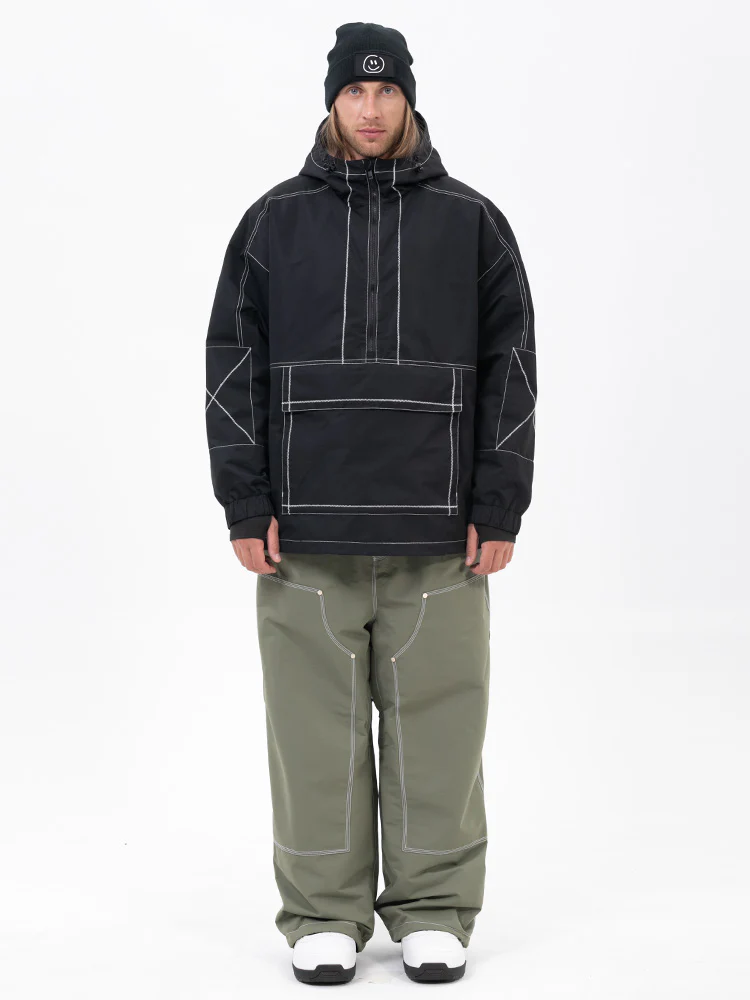 Men’s Mountain Vibe Pullover Jacket & Urban Freerider Baggy Snow Pants Set - Image 9