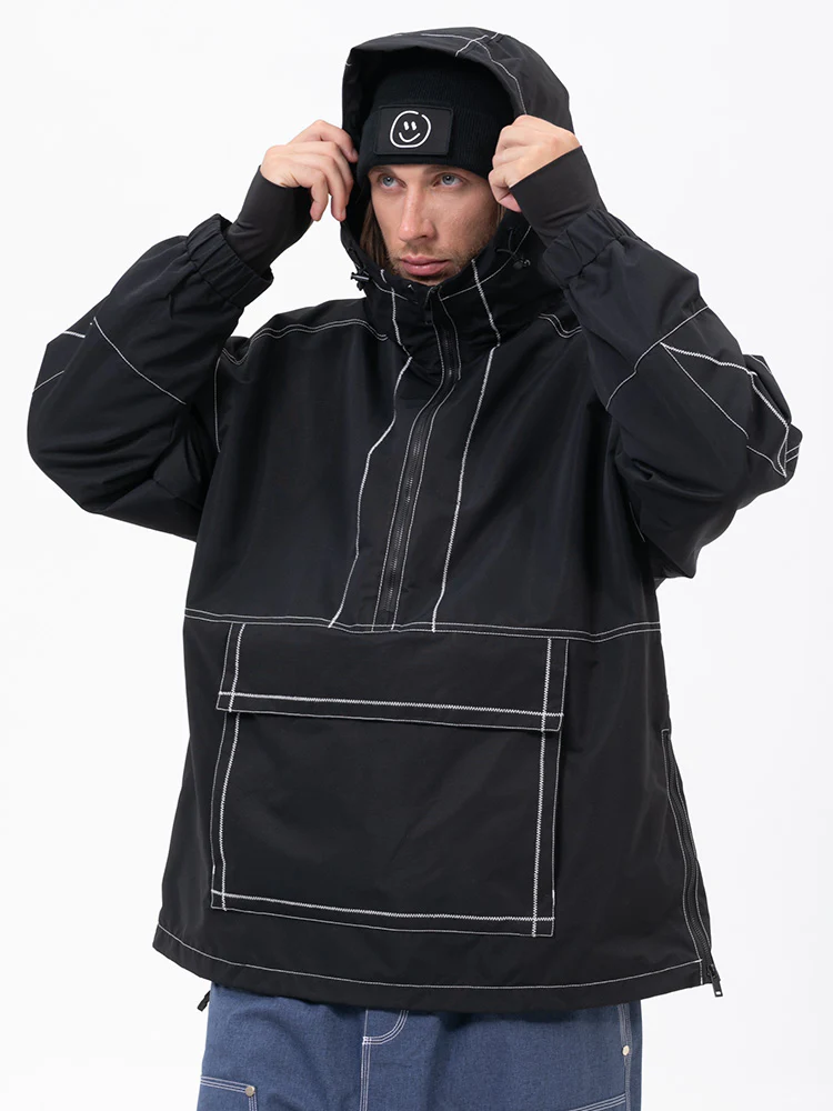 Men's All Season Mountain Vibe Streetstorm Pullover Snowboard Jacket - Image 4