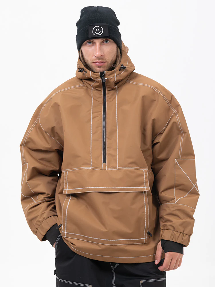 Men's All Season Mountain Vibe Streetstorm Pullover Snowboard Jacket - Image 6