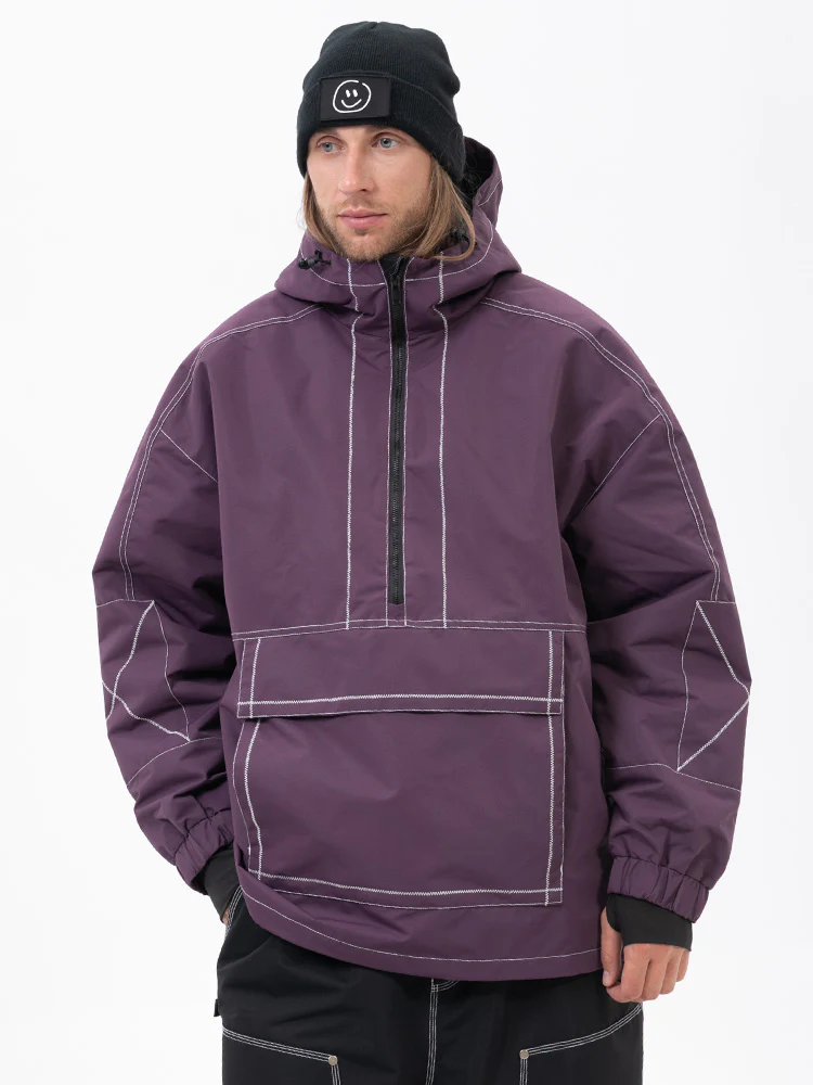 Men's All Season Mountain Vibe Streetstorm Pullover Snowboard Jacket - Image 9