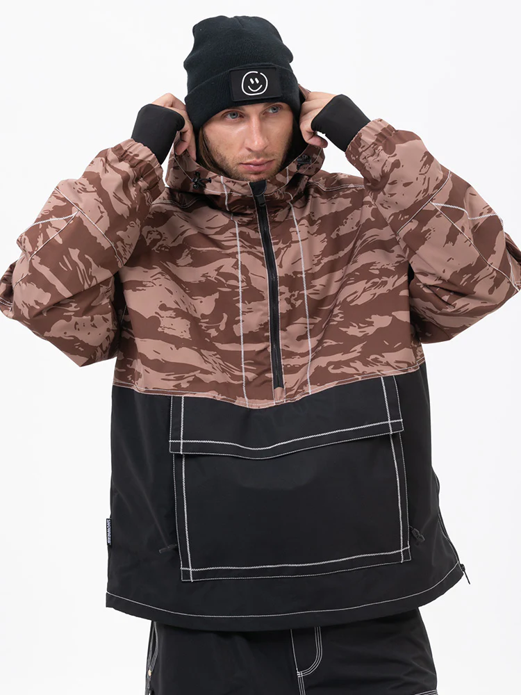 Men's All Season Mountain Vibe Streetstorm Pullover Snowboard Jacket - Image 12