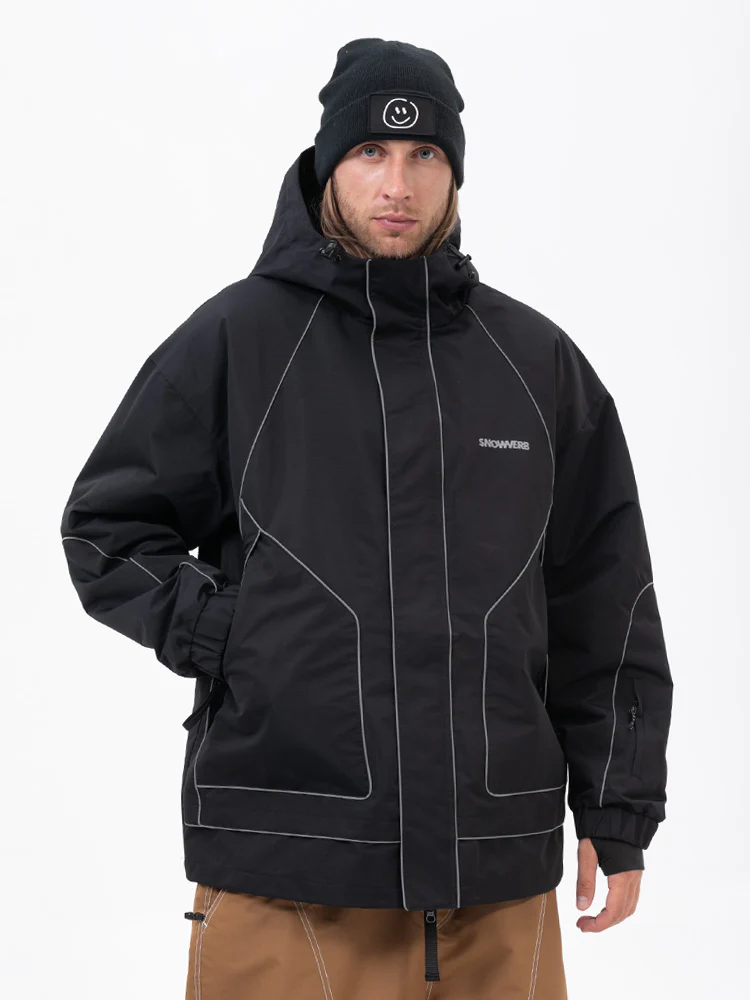 Men's All Weather Mountain Chill Reflective Snow Jacket – Night Skiing & Snowboard - Image 6