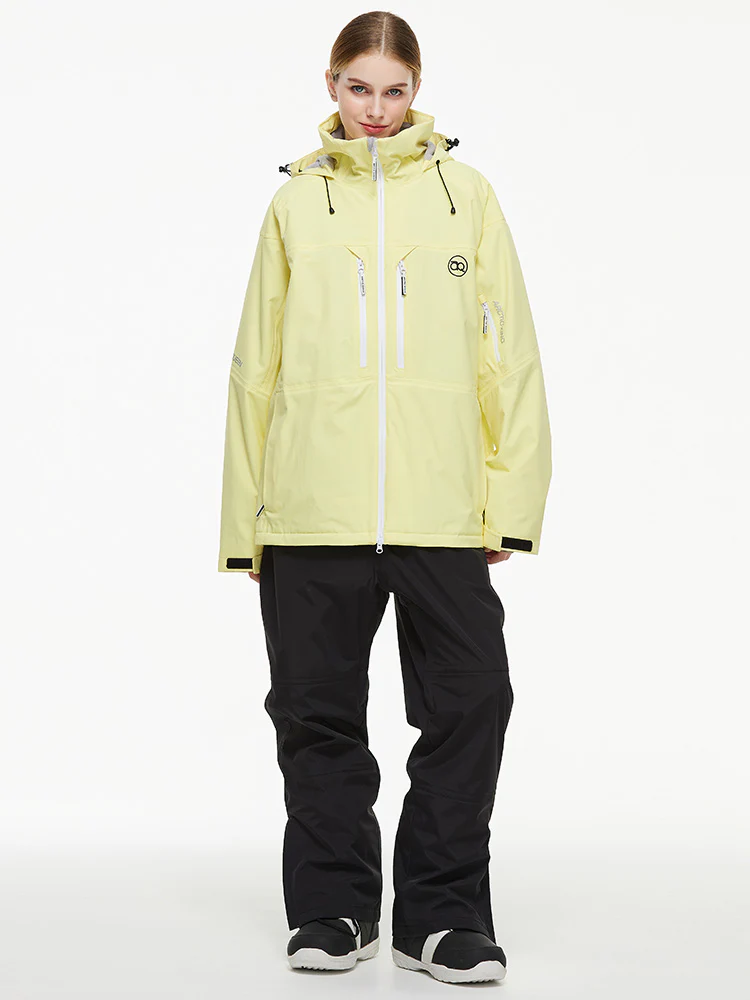 Women's Arctic Queen Mountain Windbreaker Thermal Snow Suits with Overalls Bibs - Image 30