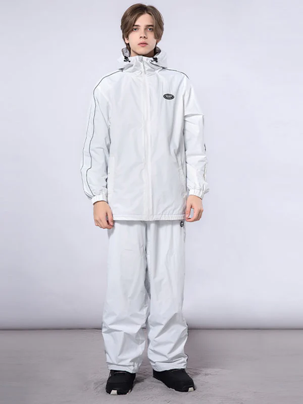 Men's Dook Snow Track Stripe Snowboard Jacket & Pants Snowsuit - Image 2