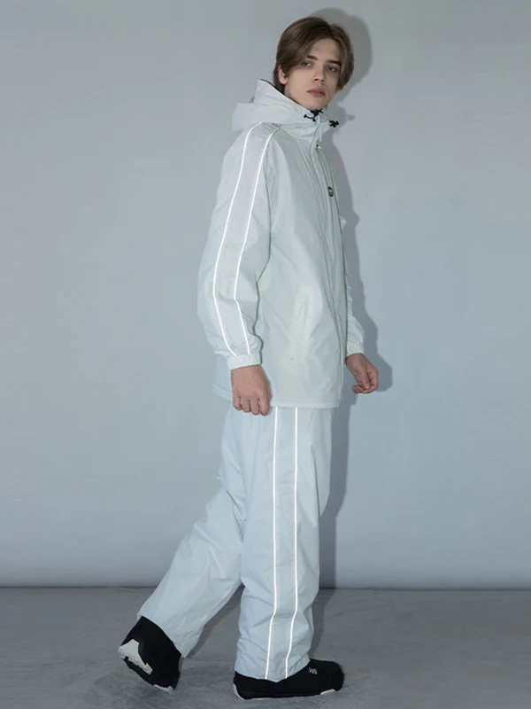 Men's Dook Snow Track Stripe Snowboard Jacket & Pants Snowsuit - Image 3