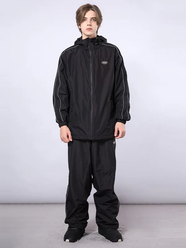 Men's Dook Snow Track Stripe Snowboard Jacket & Pants Snowsuit - Image 4