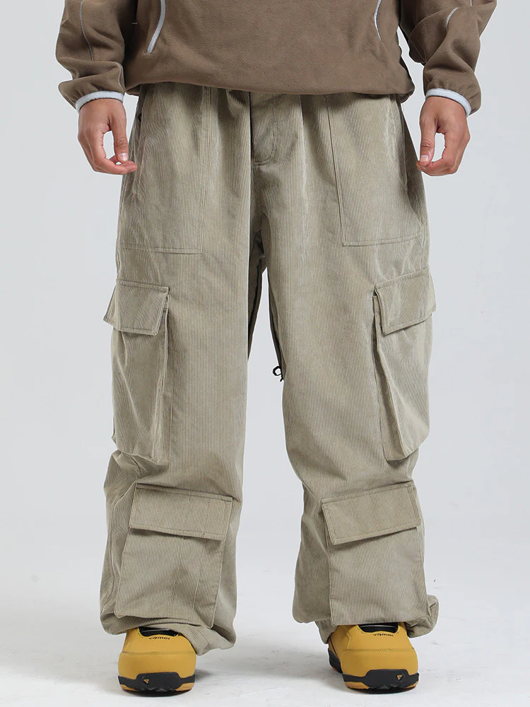 Men's Gsou Snow Alpine Cruiser Fleece Oversize Baggy Snowboard Pants - Image 3
