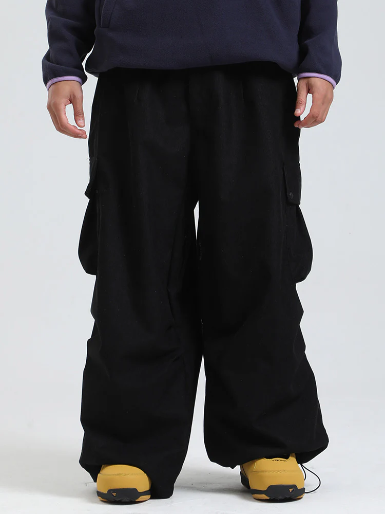 Men's Gsou Snow ChillFlex Urban Style Fleece Baggy Snowboard Pants - Image 6