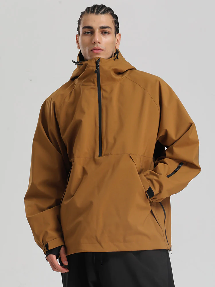 Men's Gsou Snow Durable Urban Vibe Pullover Anorak Snowboard Jacket - Image 3