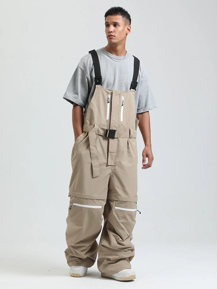 Men's Gsou Snow Mountain Chill Freestyle Baggy Snowboard Bibs - Image 4