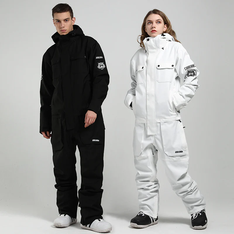 Men's Gsou Snow Mountains Tiger Gangster One Piece Snowboard Suits - Image 3