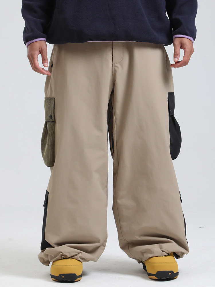 Men's Gsou Snow Powder Chaser Oversized Baggy Snowboard Pants - Image 3