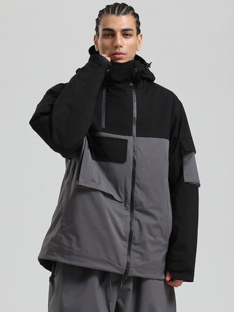 Men's Gsou Snow Terrain Flow FlexZip Hybrid Cargo Snowboard Jacket - Image 27