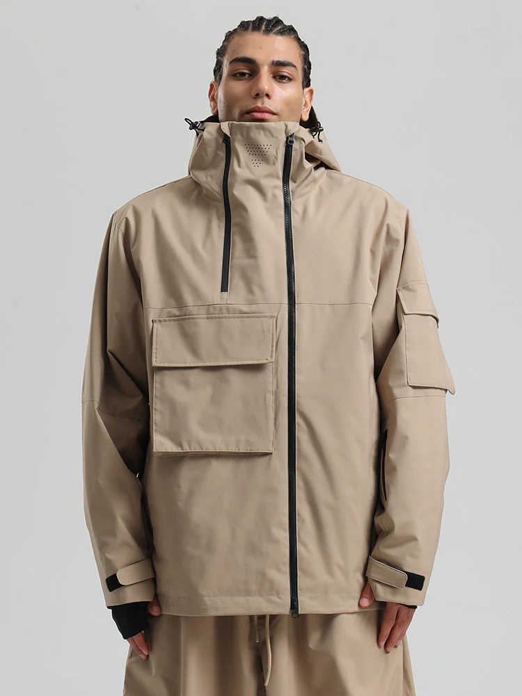 Men's Gsou Snow Terrain Flow FlexZip Hybrid Cargo Snowboard Jacket - Image 4