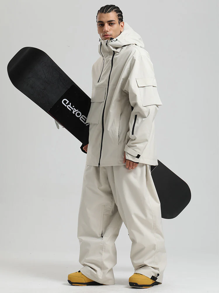 Men's Gsou Snow Terrain Flow FlexZip Hybrid Cargo Snowboard Suits - Image 11