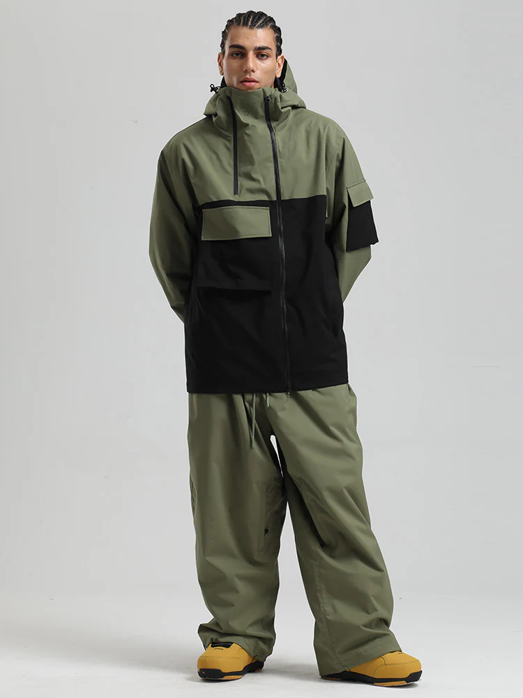 Men's Gsou Snow Terrain Flow FlexZip Hybrid Cargo Snowboard Suits - Image 13