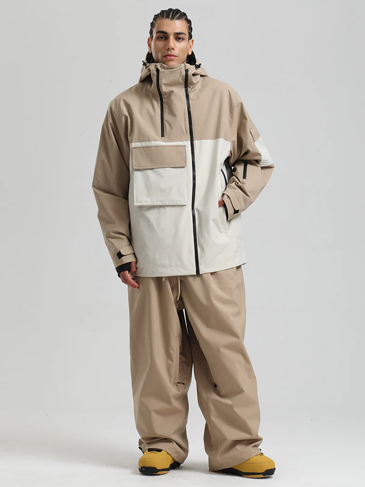 Men's Gsou Snow Terrain Flow FlexZip Hybrid Cargo Snowboard Suits - Image 16