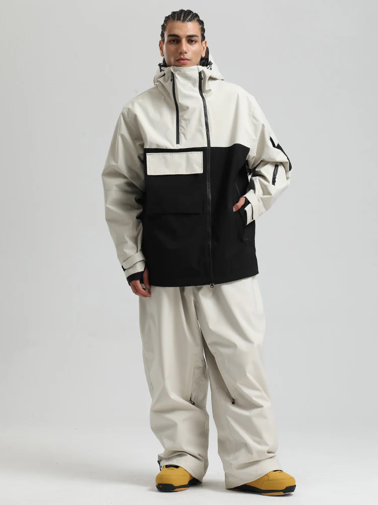 Men's Gsou Snow Terrain Flow FlexZip Hybrid Cargo Snowboard Suits - Image 4