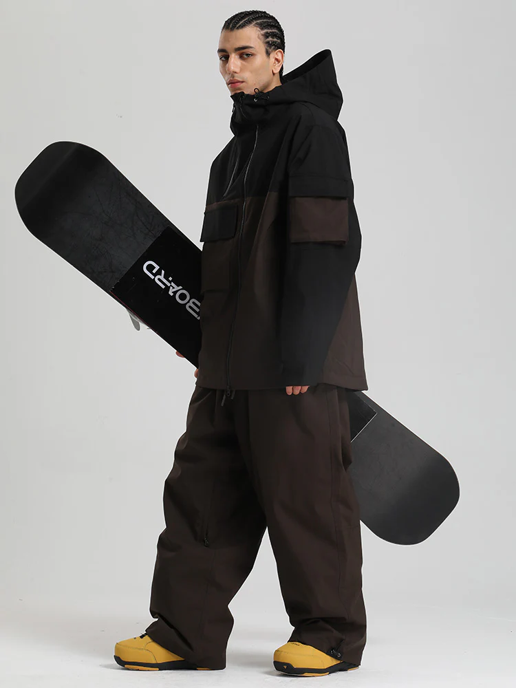 Men's Gsou Snow Terrain Flow FlexZip Hybrid Cargo Snowboard Suits - Image 8