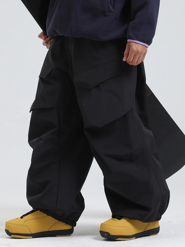 Men's Gsou Snow Urban Slope KneeFlex Cargo Pockets Baggy Snow Pants - Image 7