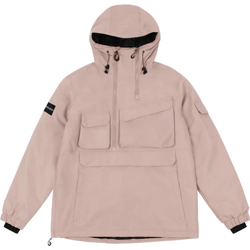Men's Gsou Snow Winter Action Cargo Anorak Snowboard Jacket - Image 12