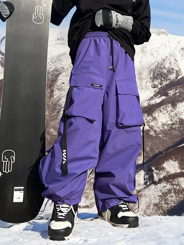 Men's Keep Money Mountain Chill Baggy Snow Pants - Image 9