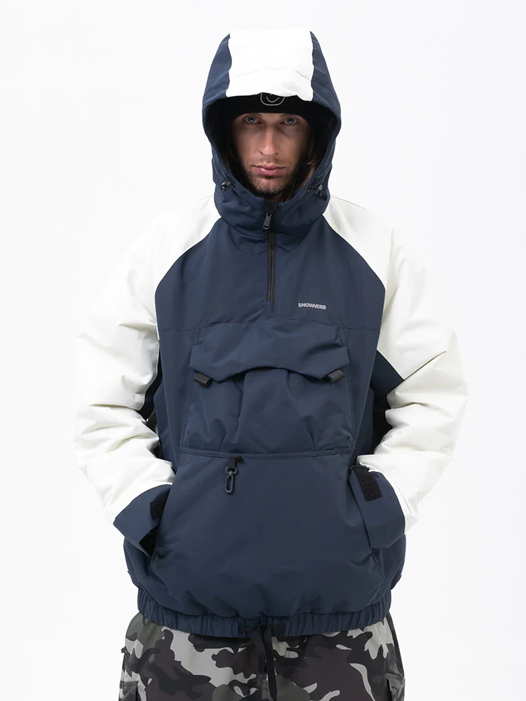 Men's Mountain Freestyle Cargo Pocket Bomber Camo Snowboard Jacket - Image 18