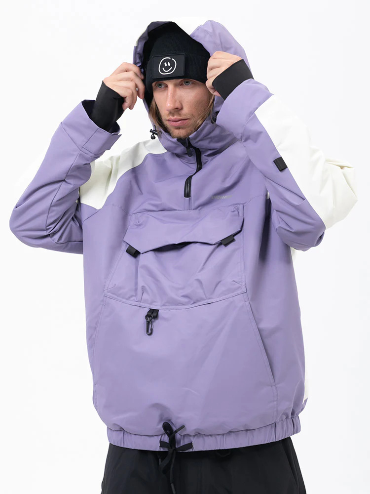 Men's Mountain Freestyle Cargo Pocket Bomber Camo Snowboard Jacket - Image 14