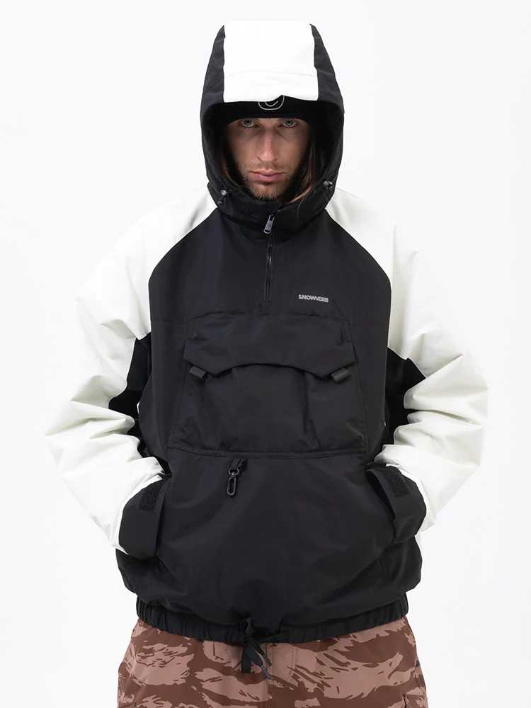Men's Mountain Freestyle Cargo Pocket Bomber Camo Snowboard Jacket - Image 11