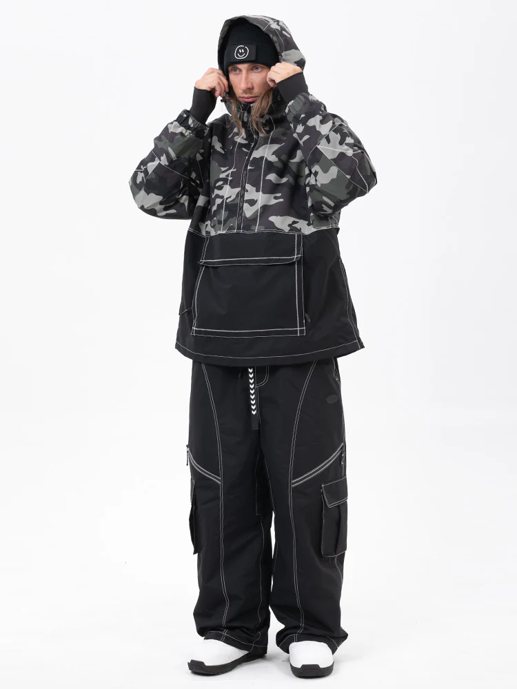 Men’s Mountain Vibe Pullover Jacket & Streetstorm Baggy Snow Pants Set - Image 12