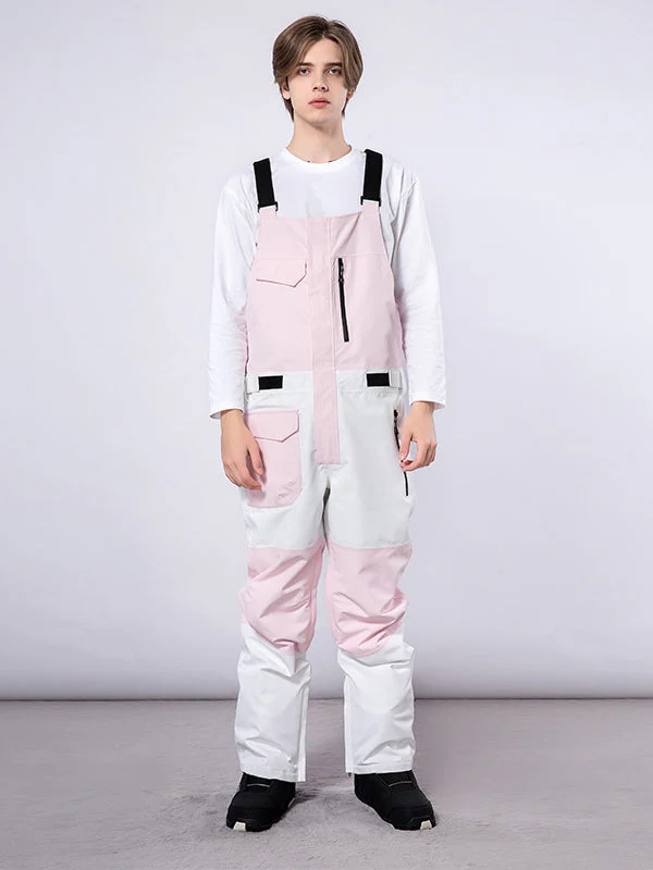 Men's Mutu Snow Winter Moment Block Snow Bibs Pants - Image 7