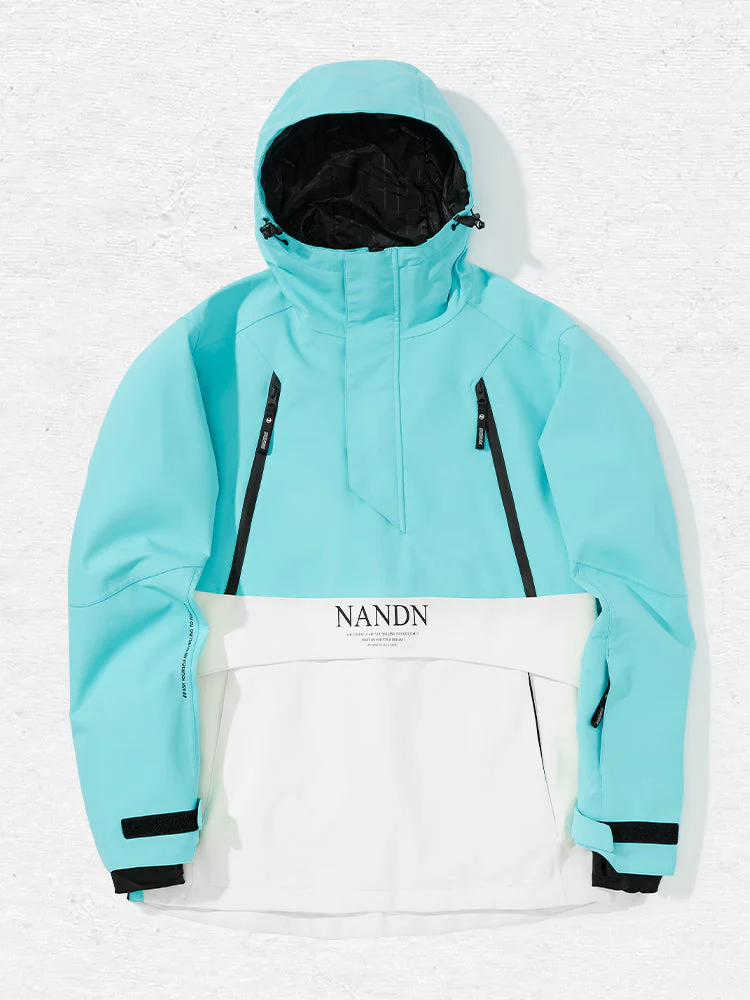 Men's Nandn Happy Holidays Snowboard Anorak Jacket - Image 9