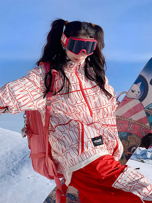 Men's Nandn Print Snowboard Jacket - Image 5