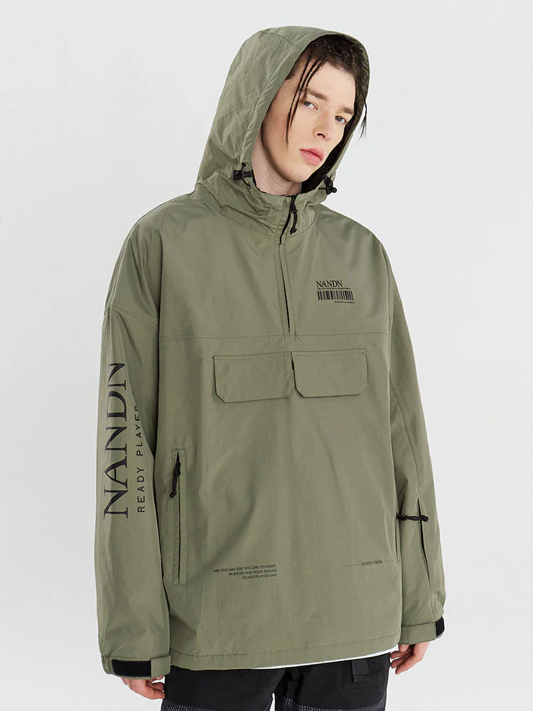Men's Nandn Ready Player Snowboard Anorak Jacket - Image 2