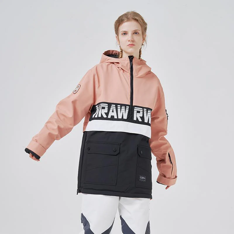 Men's RAWRWAR Powershot Cargo Half Zipper Snow Jacket with Removable Hem - Image 4