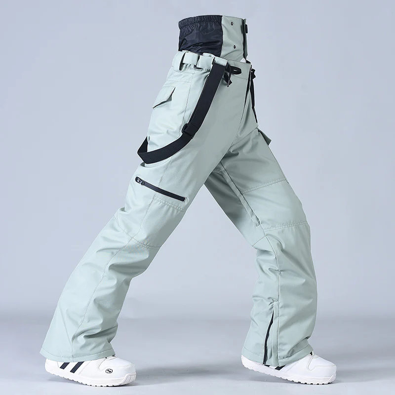 Men's RIIVIYELE Winter Mountain Snow Pants Ski Bibs - Image 7