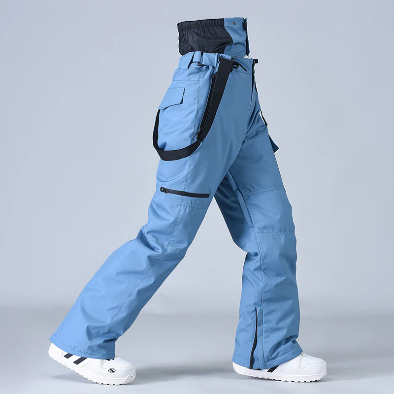 Men's RIIVIYELE Winter Mountain Snow Pants Ski Bibs - Image 8