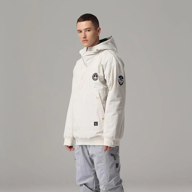 Men's Searipe Snow Addict Mountain Explorer Anorak Fleece Hoodies - Image 3
