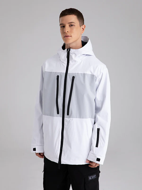Men's Searipe Independent Colorblock Windbreaker Snow Jacket - Image 4