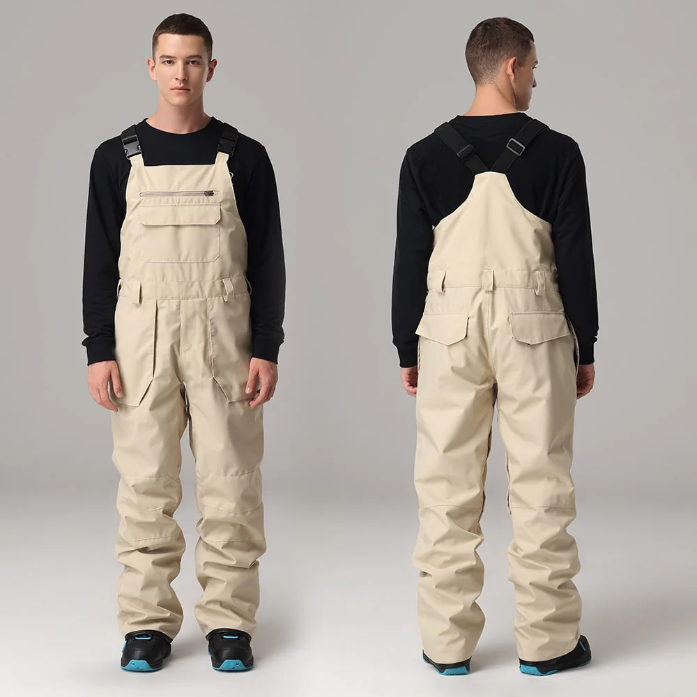 Men's Searipe Mountain Terry Winter Ski Pants Snowboard Bibs - Image 3