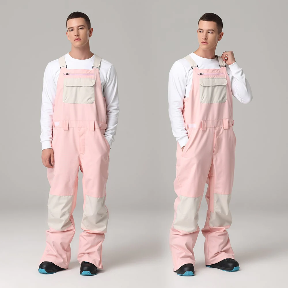 Men's Searipe Unisex Stylish Mountain Discover Snowboard Pants Ski Bibs - Image 5