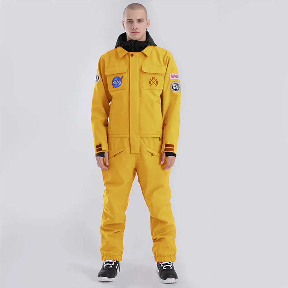 Men's SMN Slope Star Nasa Icon Ski Suits Winter Jumpsuit - Image 4