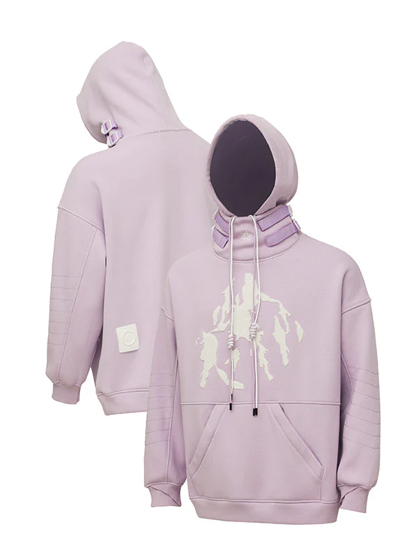 Men's Snowall Unisex Mountain Snowscape Water Resistant Hoodie - Image 4