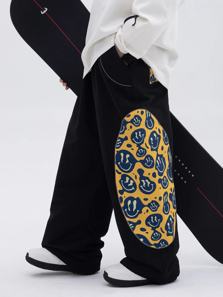 Men's All Weather Reflective Swaggy Graphic Cargo Snow Pants - Image 7